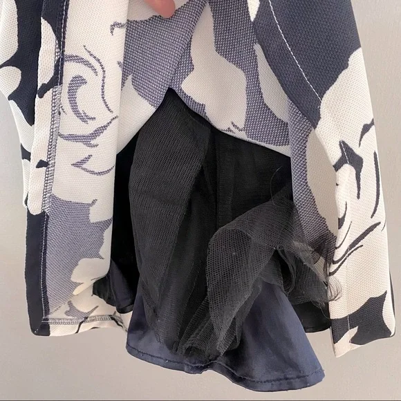 INA Rose Strappy High Neck Crisscross Back Fit and Flare Dress - Picture 4 of 8